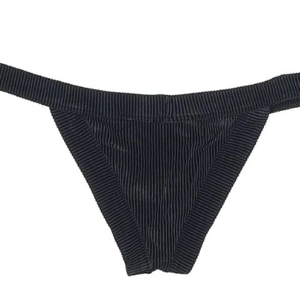 Frankie’s Bikini black ribbed bottoms medium. Selling top in separate listing